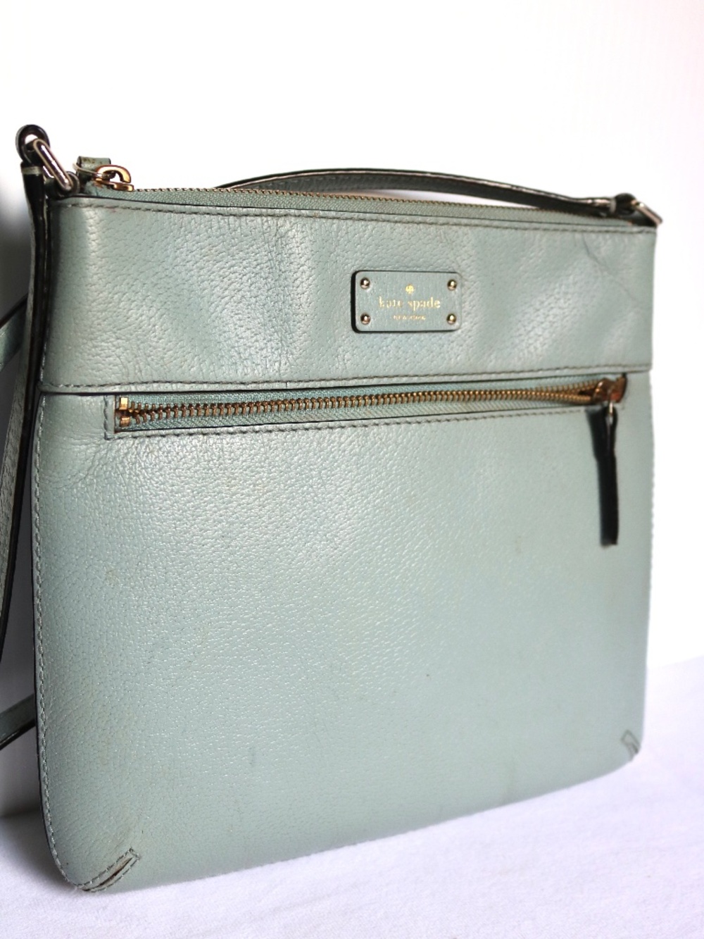 KATE SPADE New York Grove Street Rims Green Leather Crossbody Shoulder Purse Bag